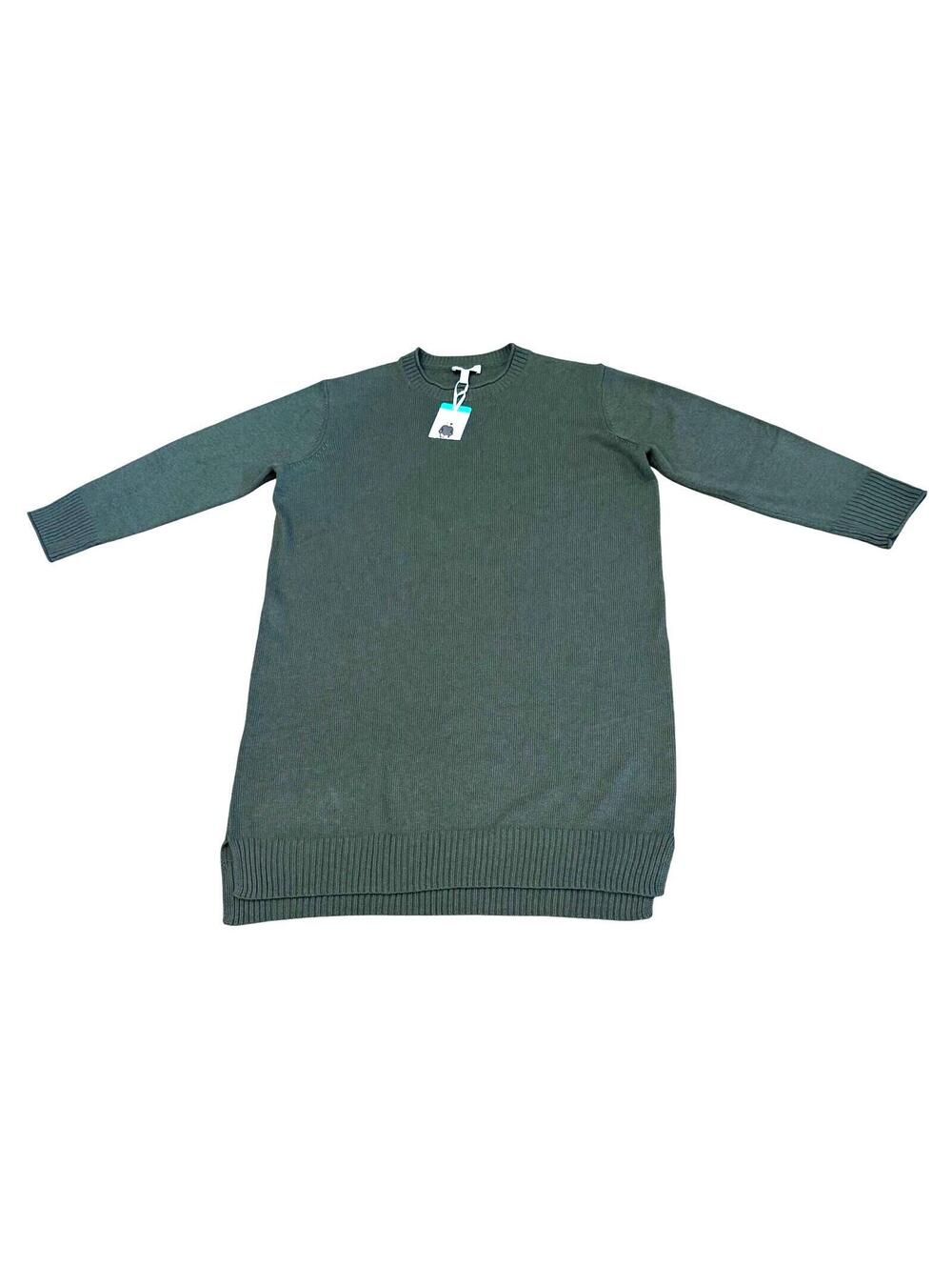 NWT Jessica Simpson Womens XL Green Long Sleeve Sweater Mini Dress Cozy Knit